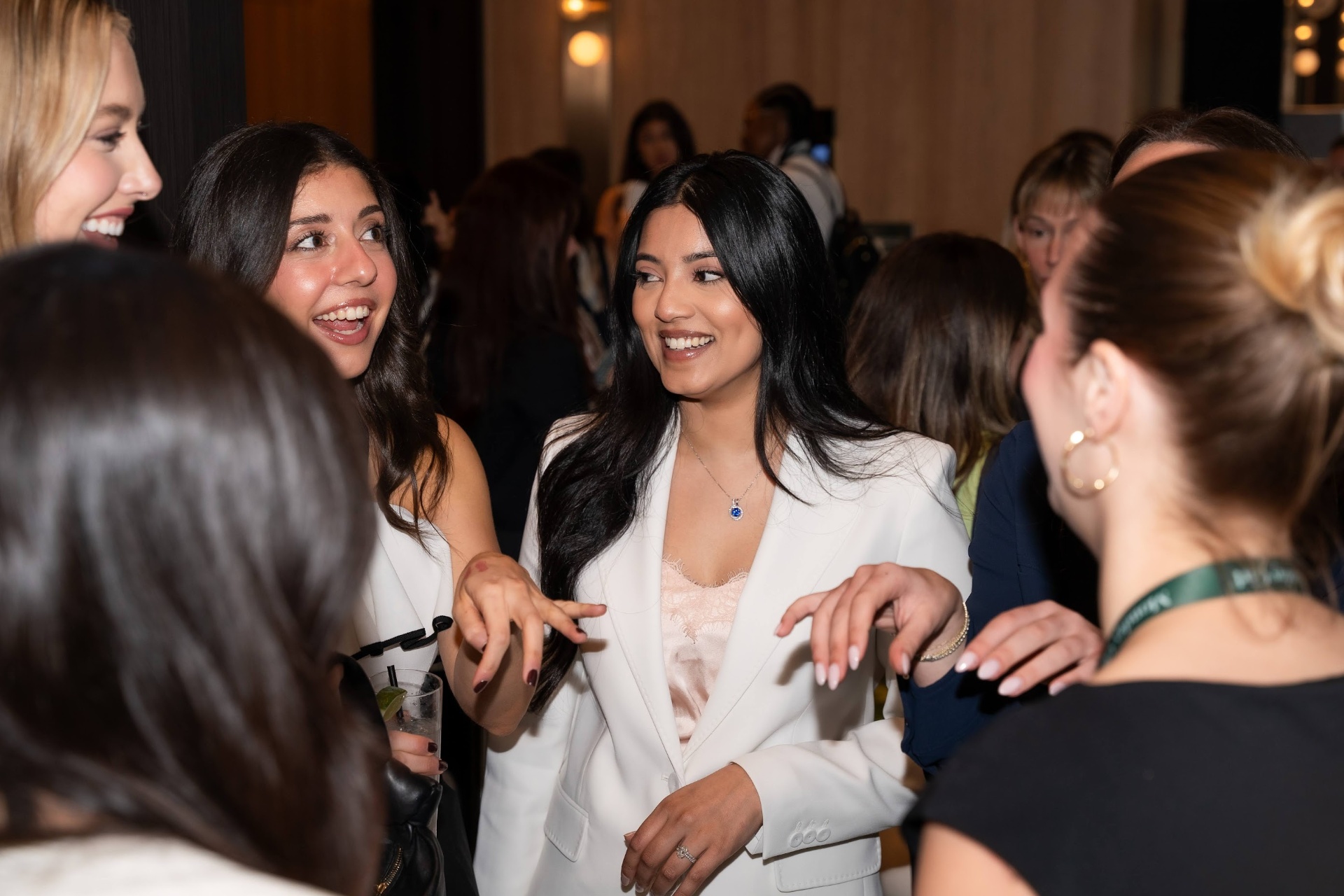 Tashuka Shah at a networking event